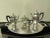 Beautiful 5 pc coffee and tea set including oversized butler’s tray. Tray: 24.5” w x 16.5” d Coffee Pot: 9.75” h x 7.875”...