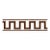 SAMPLE - Schumacher Greek Key Embroidered Tape In Brown For Sale