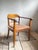 Swiss Art Deco Armchair with Brown Leather Seat, 1930s For Sale - Image 4 of 10