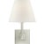 Studio VC for Visual Comfort Signature Architectural Wall Sconce in Polished Nickel with Linen Shade For Sale