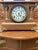 Antique Seth Thomas Adamantine mantel clock, circa 1900–1910, featuring classic column design with tiger oak finish and...