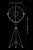 Black Black and Gold Leaf Studio 76 Tripod Floor Lamp by Mariano Fortuny For Sale - Image 8 of 11