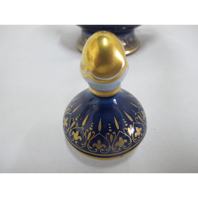 19th Art Nouveau Century Hans Heiling Karlsbad Gilt Hand Painted Castle Landscape Porcelain Coffee Pot For Sale - Image 11 of 13