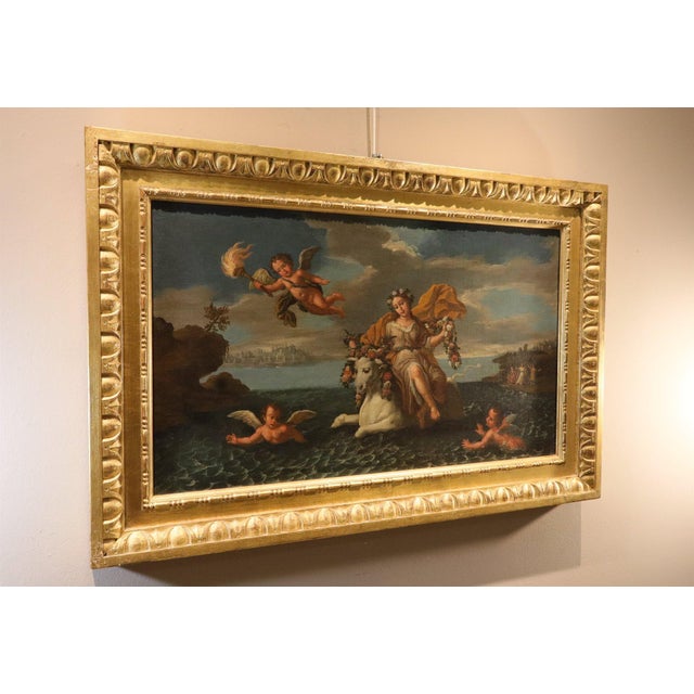 Circle of Paolo de Matteis, Abduction of Europa, 1730, Oil on Canvas For Sale - Image 13 of 15