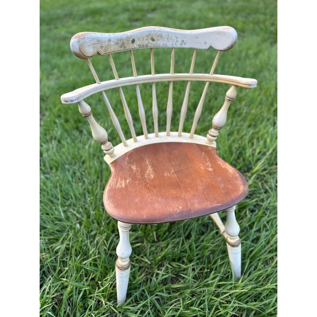 Vintage 20th Century Ethan Allen Rustic Comb Back Maple Chair Chairish