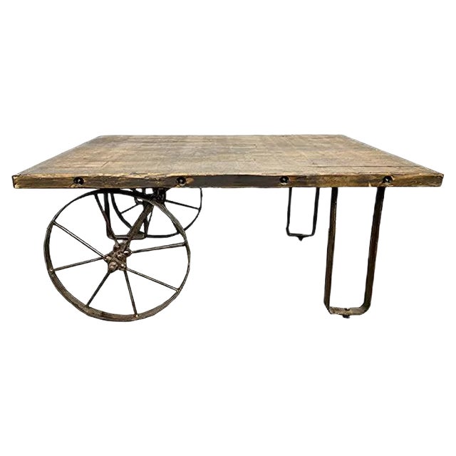 Industrial Coffee Table, 1950s For Sale