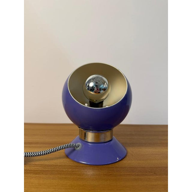 Purple Globe Lamp for Table by Abo Randers For Sale - Image 4 of 11