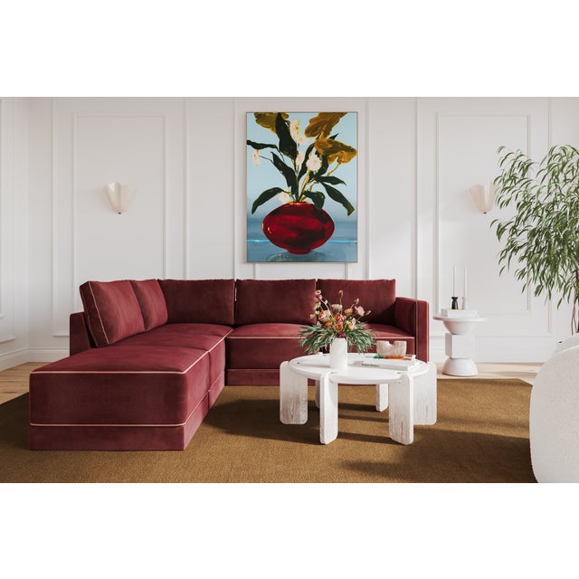 Discover the timeless elegance of the Willow Sectional, a modular masterpiece upholstered in luxurious velvet. This...