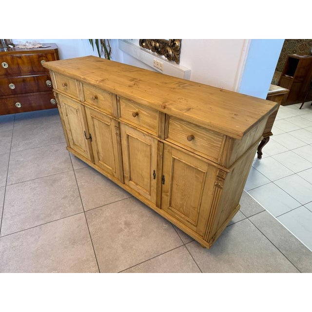 2000 - 2009 Rustic Farmhouse Chest of Drawers in Spruce Wood For Sale - Image 5 of 16