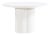 Elora White Lacquer Round Dining Table For Sale