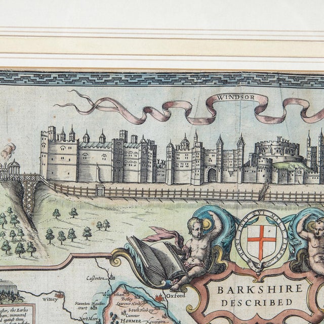 17th Century Map of the Barkshire by John Speed, 1616 For Sale - Image 3 of 18