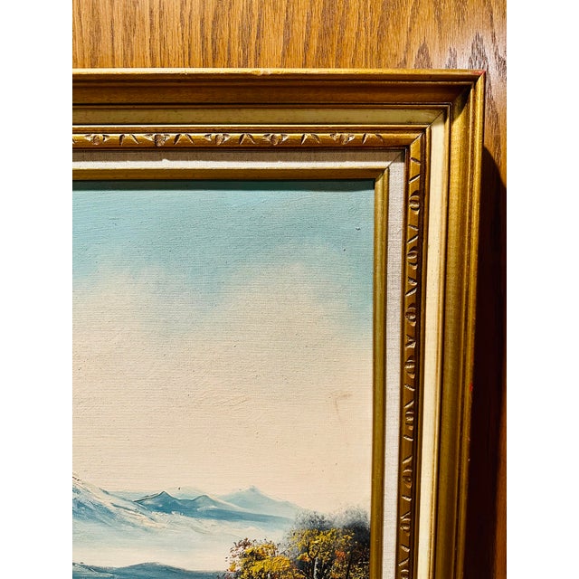 Vintage Framed Landscape Oil Painting, 1970's Chairish