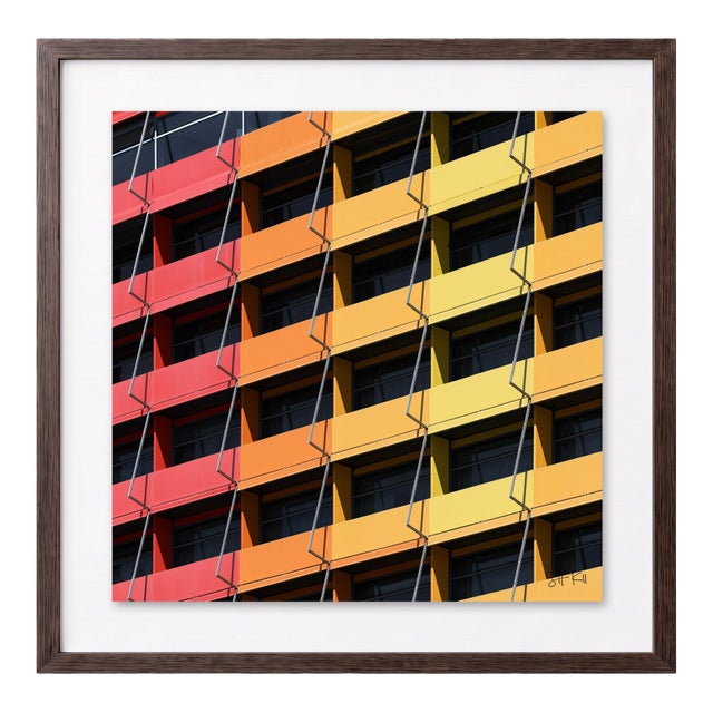 “Puerta America 01” Giclee Archival Pigment Print 24x24 Framed in Walnut For Sale