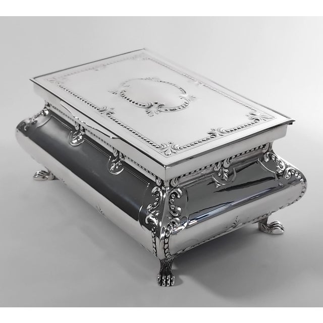 Sterling Silver Jewelry Box, 1990s. For Sale - Image 4 of 6