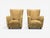 Paolo Buffa Attrib., Beige Shearling, Wood, Lounge Chairs, Italy, 1950s For Sale - Image 9 of 14
