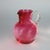 Early 20th Century Cranberry Swirl Glass Water Pitcher With Applied Glass Handle 20thC For Sale - Image 5 of 10