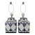 Chinoiserie Blue White Table Lamps - A Pair For Sale