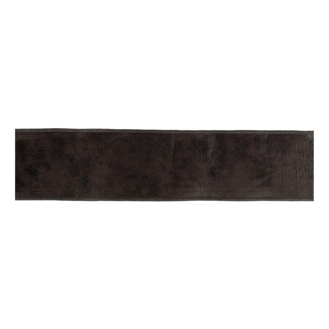 Leather Wired Ribbon 4" x 5 Yds. For Sale