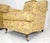 Pair of Gold & Pink Floral Silk Like Upholstery Kravet Lounge Chairs MINT For Sale - Image 6 of 10