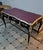 French Louis XV Writing Desk With Burgundy Top & Ornate Bronze Mounts & Silver Leaf For Sale In Miami - Image 6 of 6