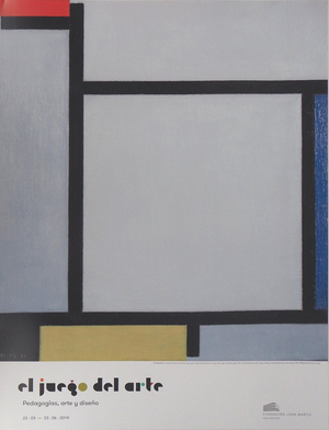 Composition in Yellow and Red Poster after Piet Mondrian