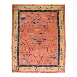 Enchanting Art Deco Chinese Rug For Sale