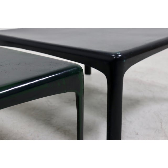 Mid-Century Modern Fiberglass Side Tables, 1960s, Set of 2 For Sale - Image 3 of 13