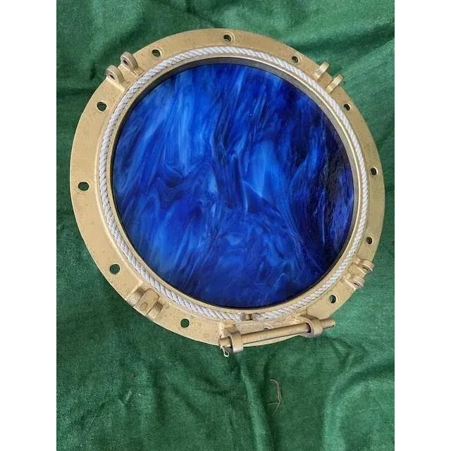 Nautical Port Hole Side Table - Custom Made For Sale - Image 3 of 9