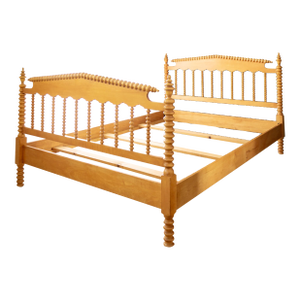 Jenny Lind Spindle Spool Full Double Bed 1940s Walnut
