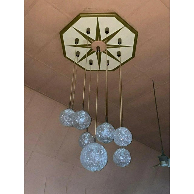 Large Mid-Century Cascading Pendant Lamp from Hillebrand, 1960s For Sale - Image 13 of 13