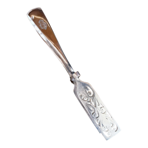 Antique Royal Mail Steamship Silver Plated Asparagus Tongs