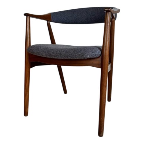 Vintage Danish Chair by T.H. Harlev for Farstrup Furniture Factory, 1960s For Sale