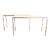 Sculpted Chrome & Wood Console Tables by Sally Lewis for J. Robert Scott For Sale