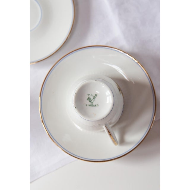 Vintage French T.L.B. Limoges Porcelain Coffee Set, Set of 26 For Sale - Image 6 of 8