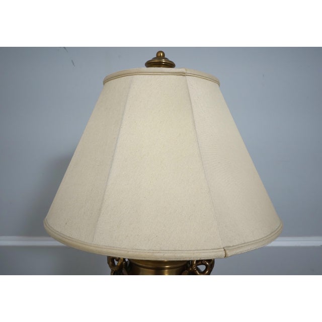 Age: Approx: 20 Years Old Details: High Quality Construction ‘Aged’ Brass Finish Large Impressive Lamp Very Heavy Less...