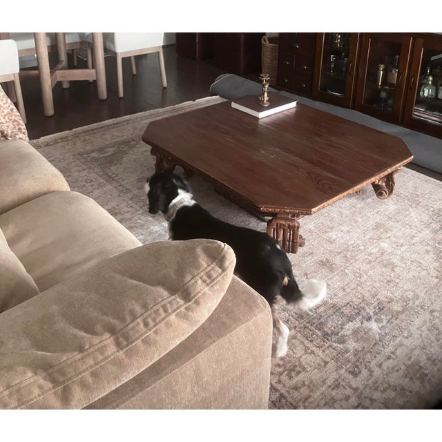 Baroque Gilded, Baroque French-Style, Solid Wood Coffee Table For Sale - Image 3 of 6