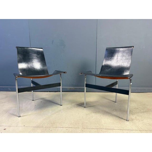 T Side Chairs by Katavolos, Littell & Kelley for Laverne International, 1960, Set of 2 For Sale - Image 3 of 11