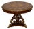 1990s Maitland Smith Spiro Inlaid Mahogany Regency Center Table 41x41" For Sale
