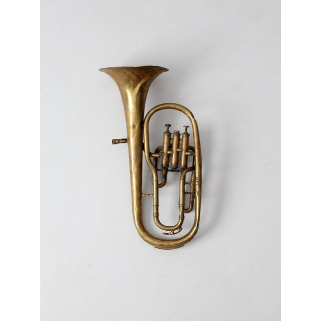 Vintage Brass Baritone Horn Chairish