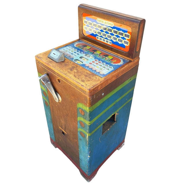 Mid-Century Modern Rare 1938 Jumbo Parade-Payout Slot Machine by Mills Novelty Co. For Sale - Image 3 of 13