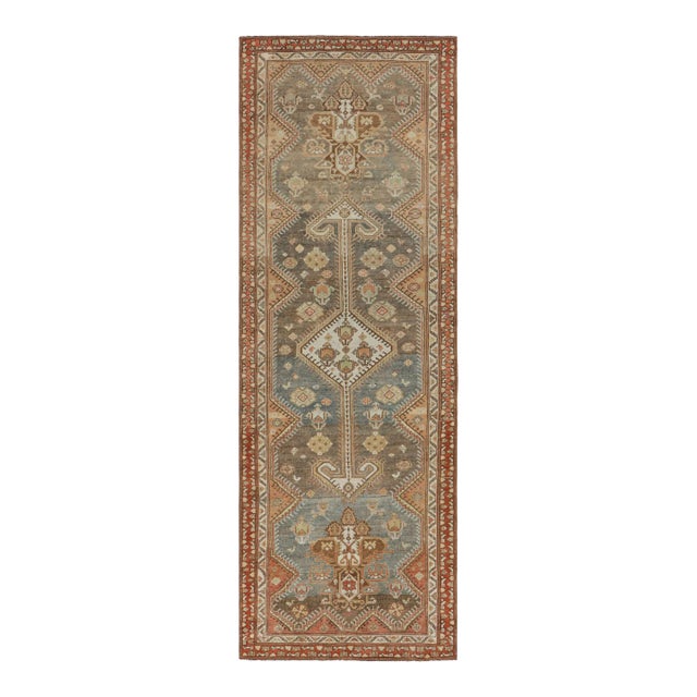 Vintage Malayer Persian Runner Rug With Geometric Medallions From Rug & Kilim For Sale