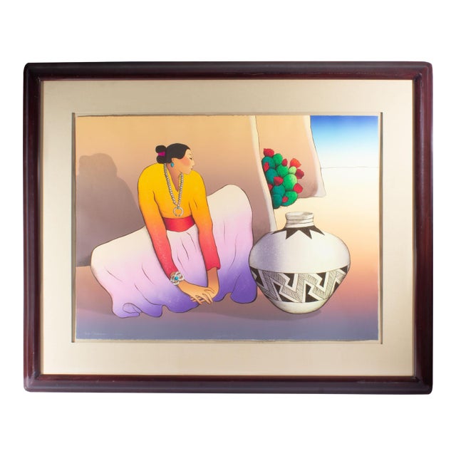 1988 “Silver Bracelet” Lithograph by r.c. Gorman For Sale