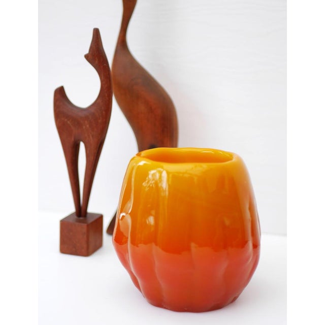 Mid-Century Modern Brutal Art Glass Candleholder by Göte Augustsson Ruda Glasbruk, 1970s For Sale - Image 6 of 16