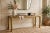 1980s Vintage Mastercraft Attributed Brass Console Table With Beveled Glass Top For Sale - Image 11 of 11