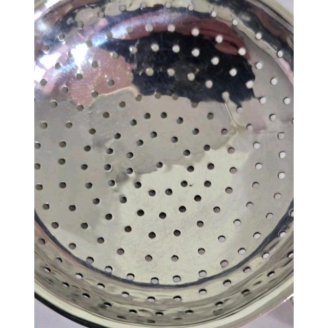 1940s Mid-Century George VI Sterling Silver Tea Strainer, 1948 For Sale - Image 5 of 17