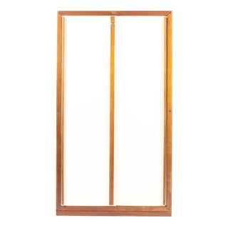 Mahogany and Beige Panel Wardrobe by André Sornay, France, 1960s For Sale