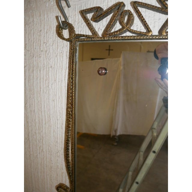 Italian Modernist Metal Mirror by Pier Luigi Colli, 1940s For Sale - Image 13 of 18