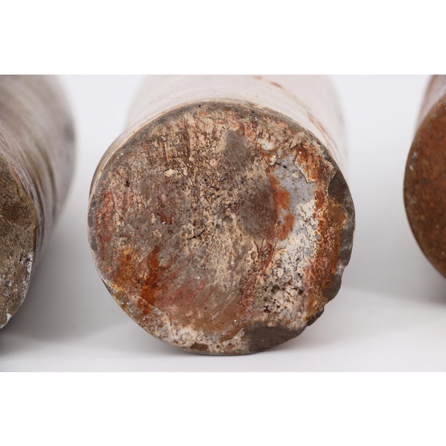 19th Century Antique German Set of Large Four Stoneware Beer Bottles For Sale - Image 4 of 15