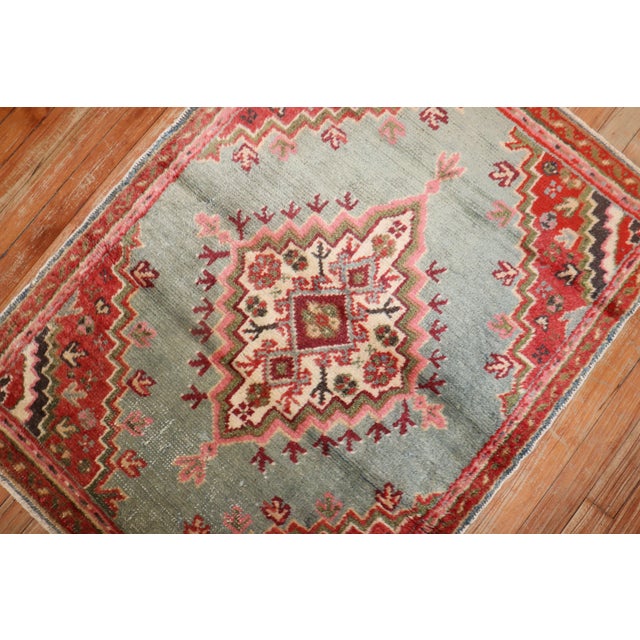 Early 20th Century Small Square Antique Oushak Rug, 2'9'' X 3'9'' For Sale - Image 5 of 6