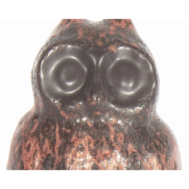 Ceramic West German Fat Lava Ceramic Owl by Otto Keramik For Sale - Image 7 of 9